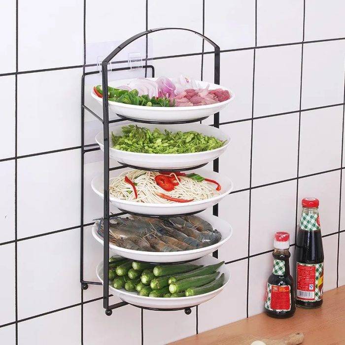 Kitchen Punch Free 5 Layer Saving Dish Rack
