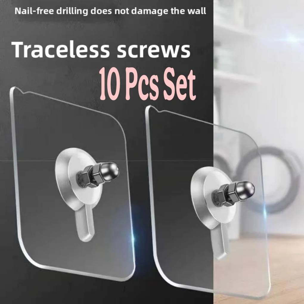 10 Pcs Set Super Strong Adhesive Wall Hooks